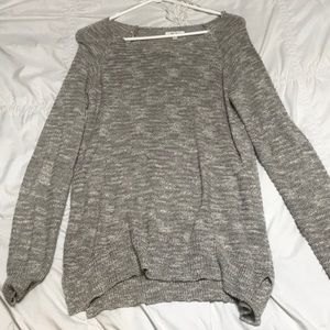 gray sweater